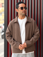 ژاکت زیپی ساده - Image 3